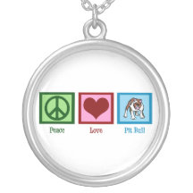 Peace Love Pit Bulls Pendants