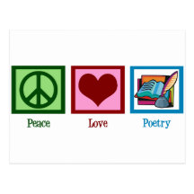 Peace Love Poetry Postcards