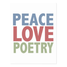 Peace Love Poetry Postcards