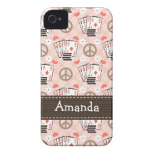 Peace Love Poker iPhone 4 4s Case-Mate Cover iPhone 4 Case