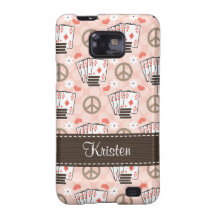 Peace Love Poker Samsung Galaxy S Case Cover