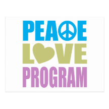 Peace Love Program Post Cards