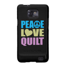 Peace Love Quilt Samsung Galaxy S2 Cases