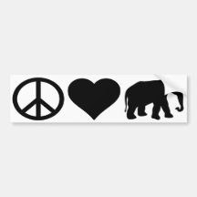 Peace Love Republicans Bumper Stickers