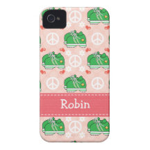 Peace Love Run Sneaker iPhone 4 / 4s Case-Mate Cov iPhone 4 Cover