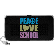 Peace Love School iPhone Speaker