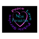 Peace Love Service Postcards