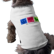Peace Love Sheltie Doggie Tshirt