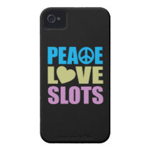 Peace Love Slots iPhone 4 Cover