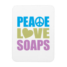 Peace Love Soaps Flexible Magnet