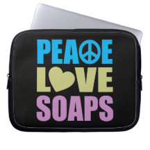 Peace Love Soaps Laptop Sleeves