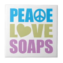 Peace Love Soaps Tile