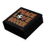 Peace Love Soccer Keepsake Jewellery Gift Box