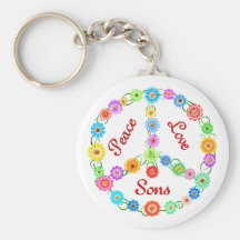 Peace Love Sons Key Chain