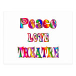 Peace Love Theatre Post Card