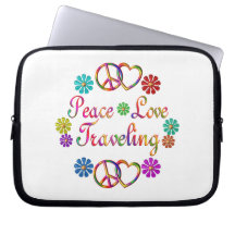 PEACE LOVE TRAVELING COMPUTER SLEEVES