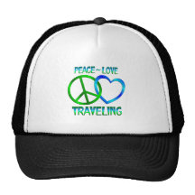 Peace Love TRAVELING Mesh Hat