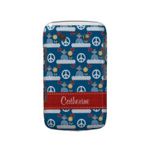 Peace Love Whales Blackberry Bold Case Cover