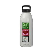Peace Love Zombies Drinking Bottles