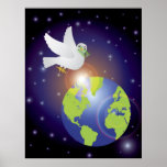 Peace on Earth Dove Poster