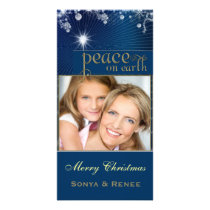 Peace on earth photo card template photo cards
