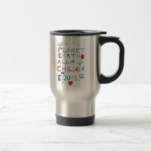 PEACE-ON PLANET EARTH COFFEE MUGS