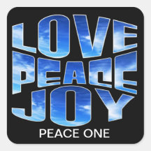 Peace One, LoVE Joy Stickers