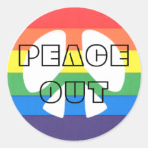 peace out sticker