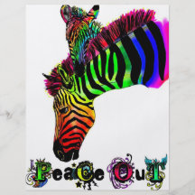 peace out zebra full color flyer