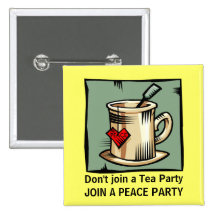 PEACE PARTY MOVEMENT BUTTONS