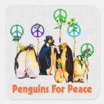 Peace Penguins Stickers