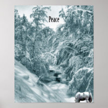 Peace Poster: A Drink from Halls Brook
