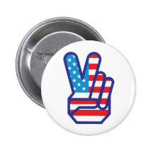 Peace sign pinback buttons