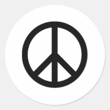 Peace Sign Round Sticker