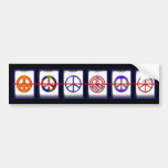 PEACE SIGN SLOTS BUMPER STICKER