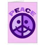 PEACE SIGN SMILEY FACE CARD