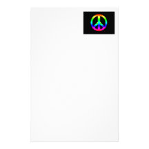 Peace Sign Stationery Paper