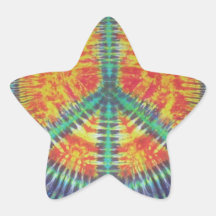 Peace Sign Tie Dye PhatDyes Sticker