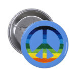 peace simbol rainbow pins