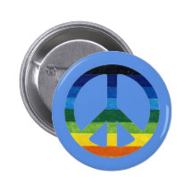 peace simbol rainbow pins