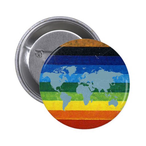 peace simbol rainbow pins