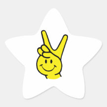 peace smile シール
