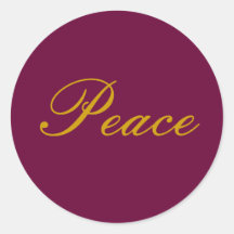 Peace Stickers for Holiday Cards