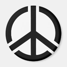Peace symbol refrigerator magnets
