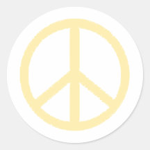 peace symbol round stickers