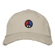 Peace Symbol U.S.A. Baseball Cap