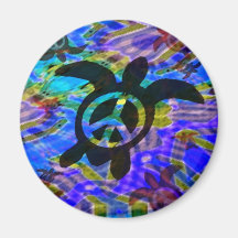 Peace Turtle Magnets