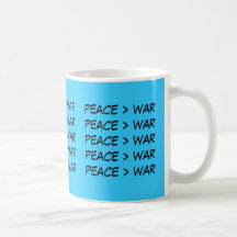 peace > war mugs