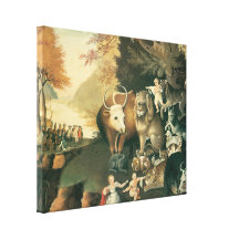 Peaceable Kingdom by Edward Hicks, Victorian Art Canvas Prints