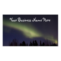 Peaceful Northern Lights; Promotional Business Card